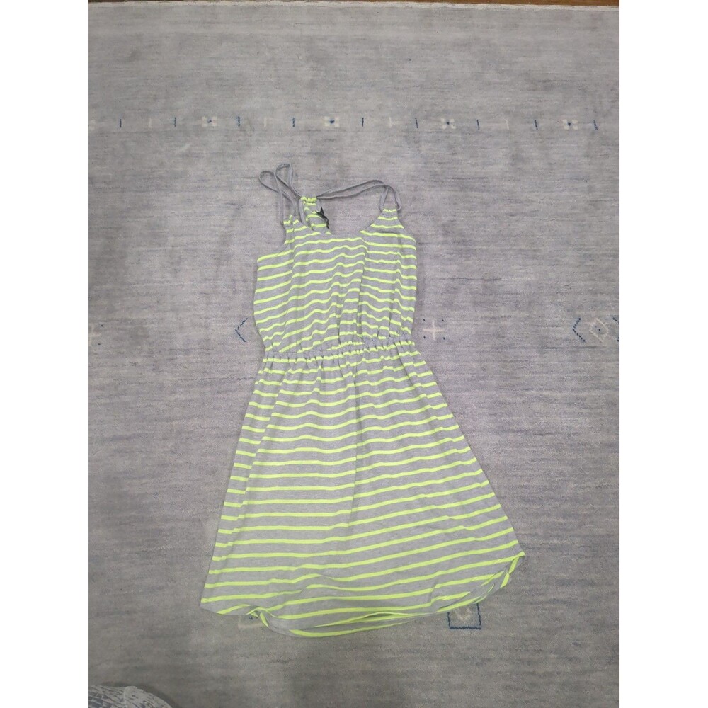 Express Neon Striped Racerback Dress